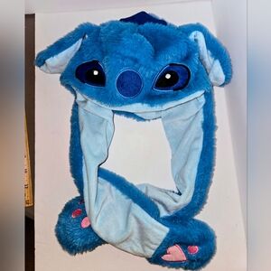 Stitch Adults Blue Plush Character Hat with Moveable Ears
